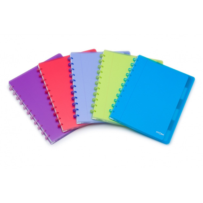 ATOMA schrift met tabbladen en hoesjes - A4+