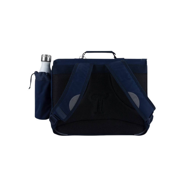 Cartable Gabriel bleu 38cm poche gourde