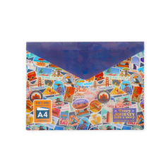 Pochette enveloppe FolderSys en plastique - fermeture velcro