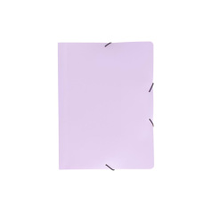 Farde à rabats et élastique en plastique PASTEL 2.0