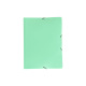 Farde à rabats et élastique en plastique PASTEL 2.0