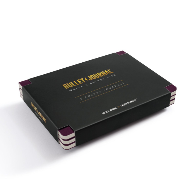 Set van 3 Bullet Journal Pocket LEUCHTTURM 1917 - 14 x 10 cm - punten