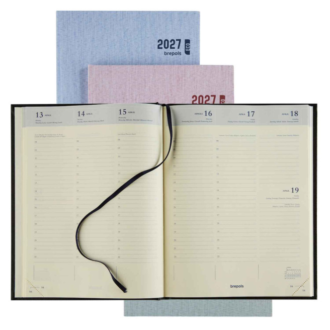 Brepols TIMING Agenda - 17 x 22 cm - 1 week op 2 pagina's