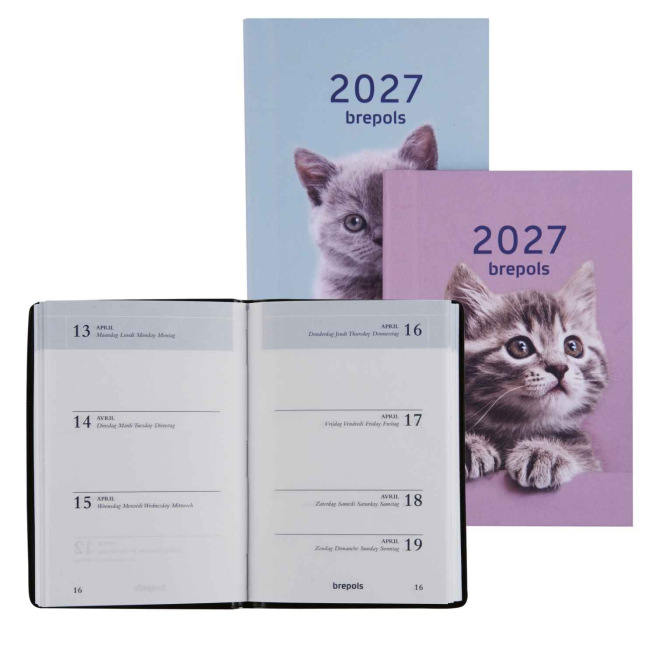 Brepols ARMADA Agenda - 7,1 x 10,2 cm - 1 week op 2 pagina's