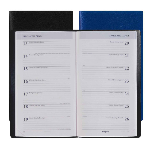 Agenda Brepols BREPLAN - 9 x 16 cm - 1 week per pagina