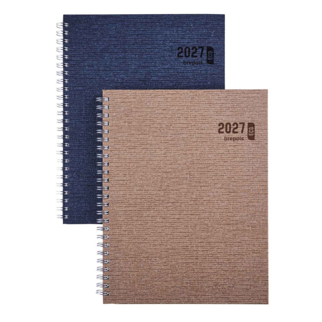 Agenda Brepols ECOTIMING - 17 X 22 cm - 1 week op 2 pagina's - gerecycled papier