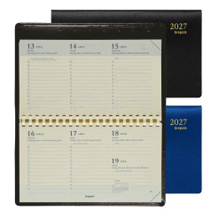 Agenda Brepols OMNIPLAN - 16 x 9 cm - 1 semaine sur 2 pages