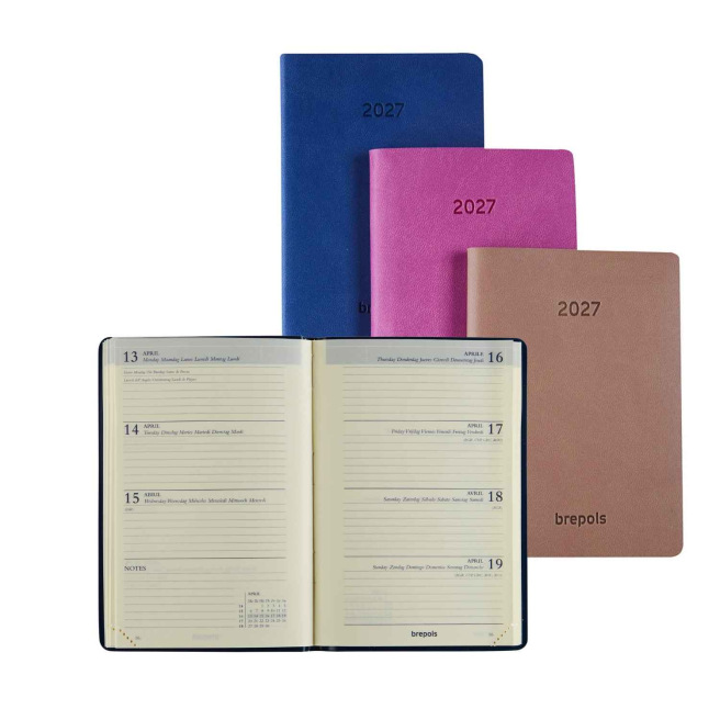 Agenda Brepols DELTA - 8,1 x 12 cm - 1 week op 2 pagina's