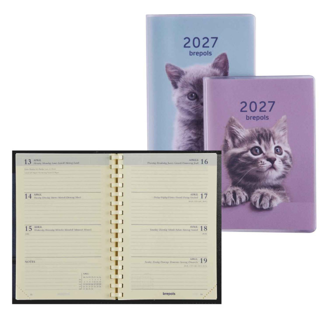 Agenda Brepols DELTA - 8,1 x 12 cm - 1 week op 2 pagina's