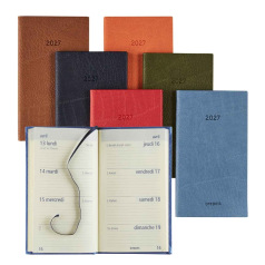 Agenda Brepols OPTIVISION POCHE FR - 9 x 16 cm - 1 semaine sur 2 pages