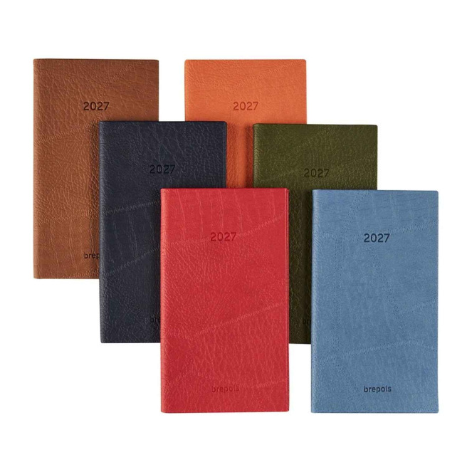 Agenda Brepols OPTIVISION POCHE FR - 9 x 16 cm - 1 semaine sur 2 pages