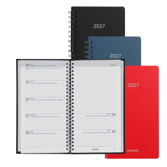 Brepols NOTAVISION Agenda - 9 x 16 cm - 1 week op 2 pagina's + notities - Dubletta kaft