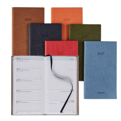 Brepols NOTAVISION Agenda - 9 x 16 cm - 1 week op 2 pagina's + notities - Dubletta kaft