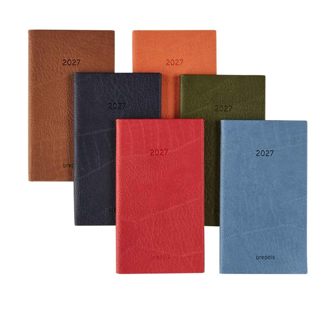 Agenda Brepols NOTAVISION - 9 x 16 cm - 1 semaine sur 2 pages + notes - couverture Dubletta