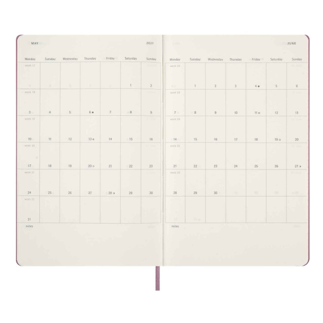 Moleskine Agenda - Groot 13 x 21 cm - 1 dag per pagina
