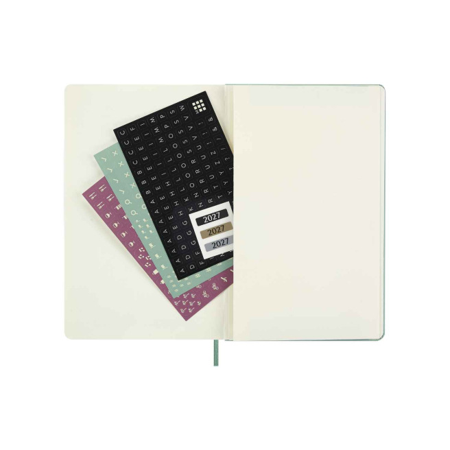 Agenda Moleskine - Large 13 x 21 cm - 1 semaine sur 2 pages avec notes