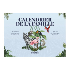 Brepols FAMILIE Kalender - maandelijks over 16 maanden - 29 x 29 cm