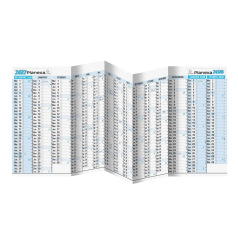 Uitklapbare wandplanner Exacompta PLANEXA - 90 x 33 cm - 15 maanden