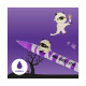 Set de 2 roller à encre gel Legami Lovely Friends HALLOWEEN SPOOKY PARTY