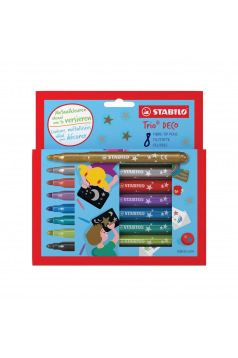 Stabilo TRIO DECO viltstift - doos van 8