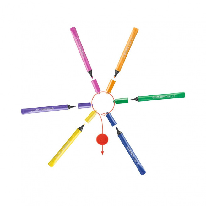 Stabilo CAPPI kleurstiften - doos van 12 Stabilo CAPPI kleurstiften - doos van 12