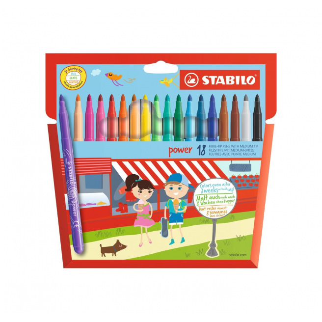 Stabilo POWER kleurstiften Stabilo POWER kleurstiften