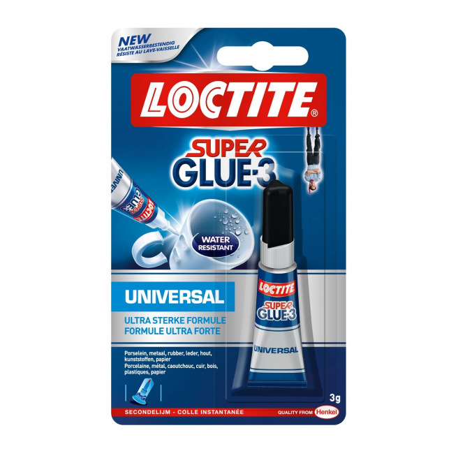 Colle instantanée liquide LOCTITE Super Glue-3 UNIVERSAL