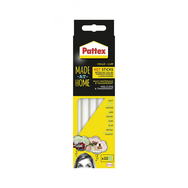 Etui met 10 vullingen voor PATTEX MADE AT HOME lijmpistool
