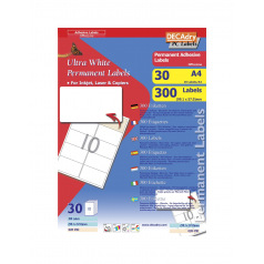 Etiquettes DECADRY - paquet de 30 feuilles A4