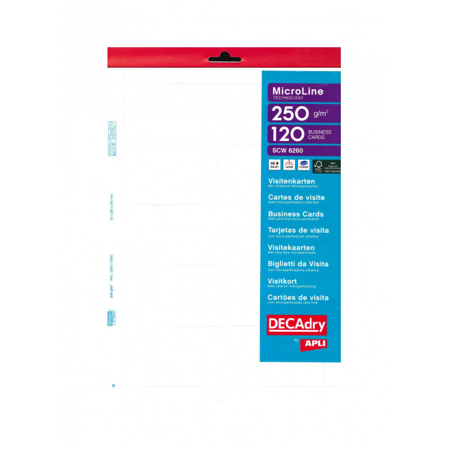 Cartes de visite DECADRY MicroLine Technology - 85 x 54 mm Cartes de visite DECADRY MicroLine Technology - 85 x 54 mm