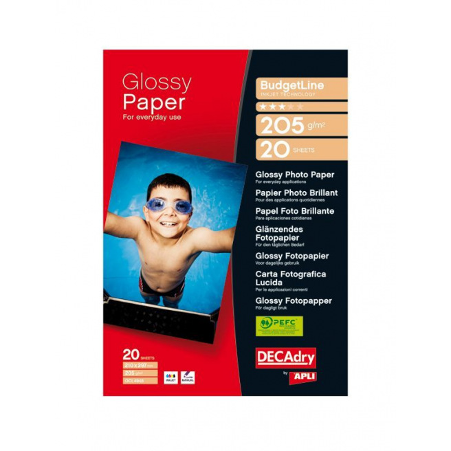 Papier photo brillant DECADRY BudgetLine - A4