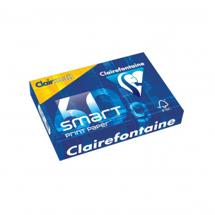 Ramette Papier Clairefontaine Smart 70g - Lot De 5 X 500 Feuilles A4 (210x297 Mm) - Blanc, Certifié FSC - Pour Impression, Photocopie, écriture - 8