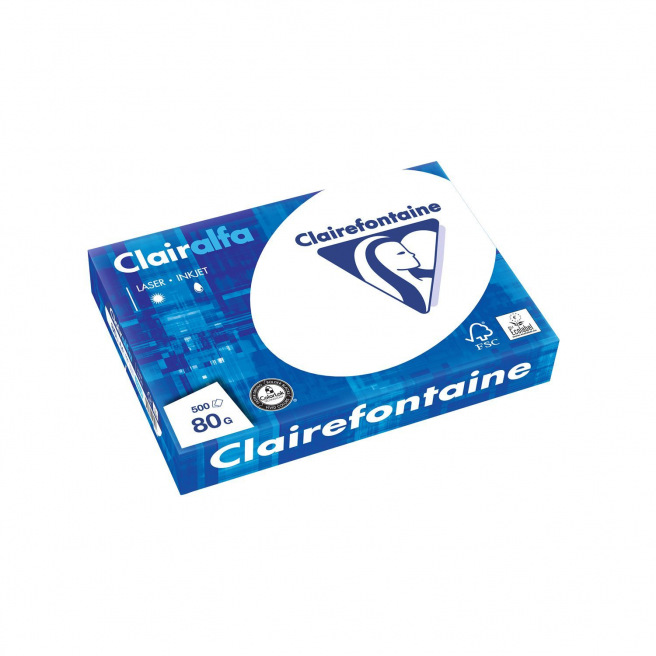 Papier blanc CLAIREFONTAINE CLAIRALFA