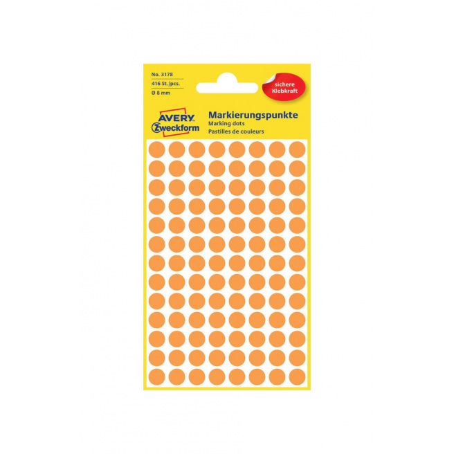 Pastilles autocollantes AVERY ZWECKFORM Pastilles autocollantes AVERY ZWECKFORM