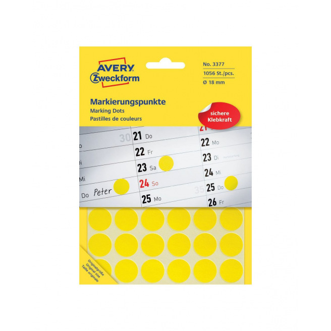 Pastilles autocollantes AVERY ZWECKFORM Pastilles autocollantes AVERY ZWECKFORM