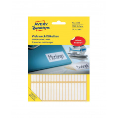 Etiquettes blanches AVERY ZWECKFORM pour inscription manuelle