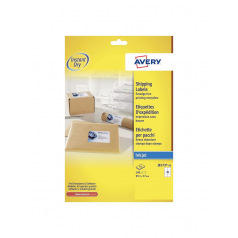 Witte AVERY-etiketten voor inkjetprinters