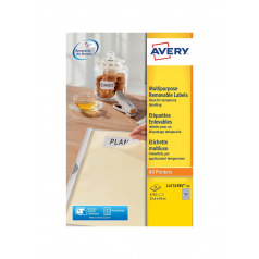 AVERY verwijderbare witte etiketten