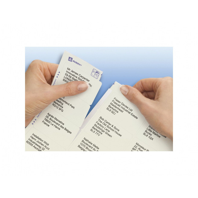 AVERY witte etiketten voor laserprinters