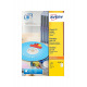 AVERY witte etiketten voor CD/DVD L7676-25 - pakket van 25 A4-bladen