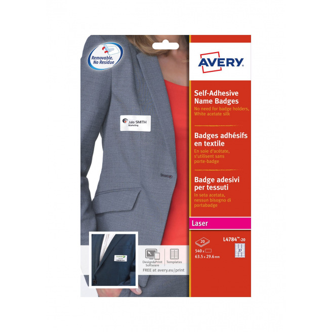 AVERY zelfklevende badges