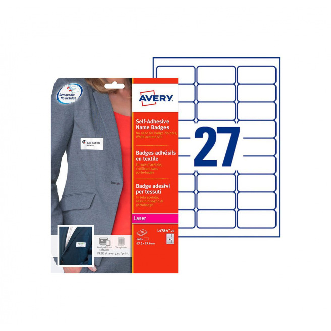 AVERY zelfklevende badges