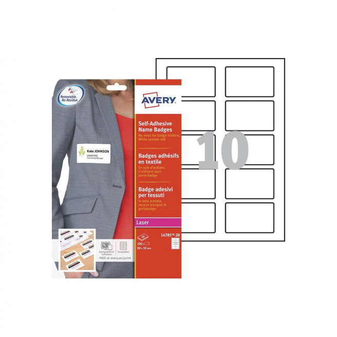 AVERY zelfklevende badges