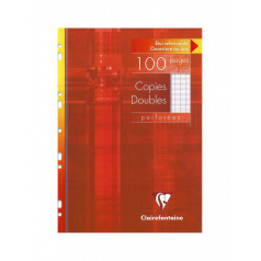 Dubbele kopieën CLAIREFONTAINE geperforeerd - A4 - 100 dubbele kopieën