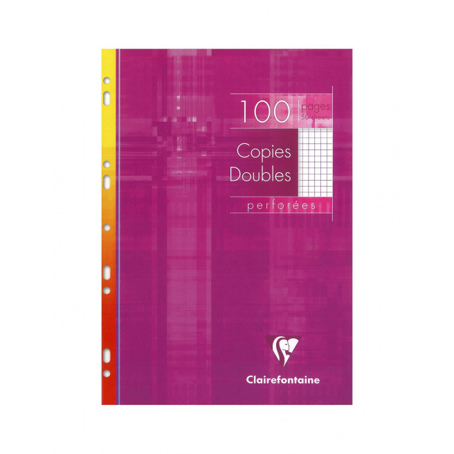 Copies doubles CLAIREFONTAINE perforées A4