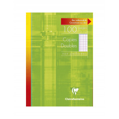 Dubbele kopieën CLAIREFONTAINE niet geperforeerd Dubbele kopieën CLAIREFONTAINE niet geperforeerd