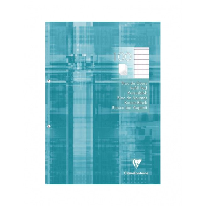 CLAIREFONTAINE A4 cursusblok met 2-gaats perforatie CLAIREFONTAINE A4 cursusblok met 2-gaats perforatie