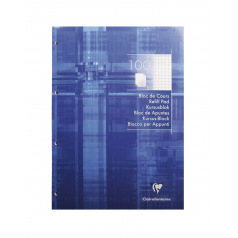 Clairefontaine cursusblok met 4-gaats perforatie - A4 - 100 vel Clairefontaine cursusblok met 4-gaats perforatie - A4 - 100 vel
