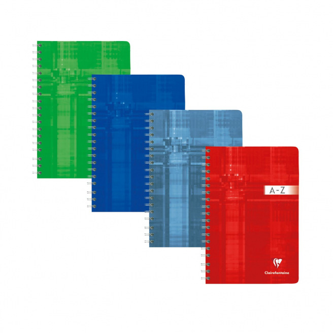 Spiraalgebonden alfabetisch register CLAIREFONTAINE Spiraalgebonden alfabetisch register CLAIREFONTAINE