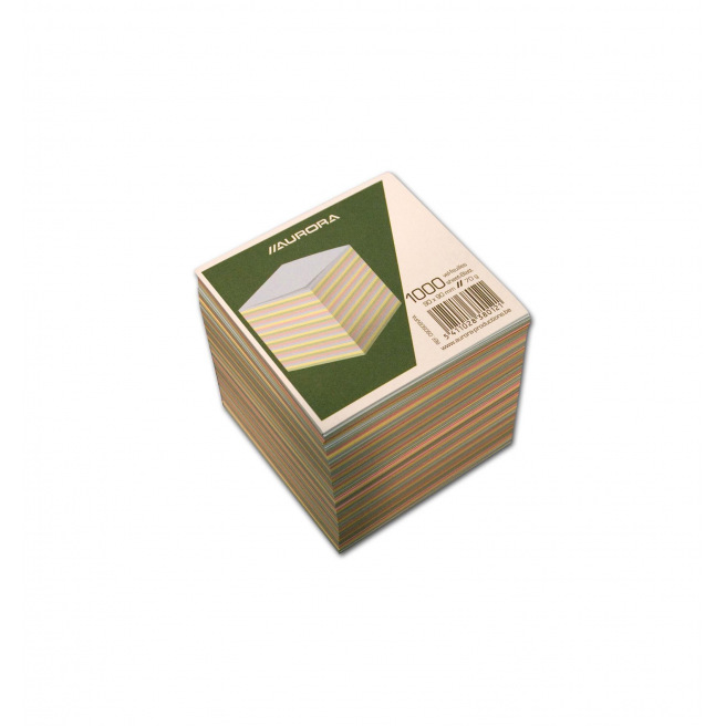 Bloc cube de papier encollé 9 x 9 cm Bloc cube de papier encollé 9 x 9 cm